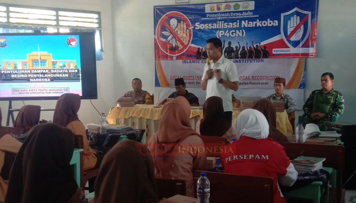 TMMD ke-130 Kodim Pamekasan, Siswa SMK Al Jaziel Diberi Penyuluhan Bahaya Narkoba